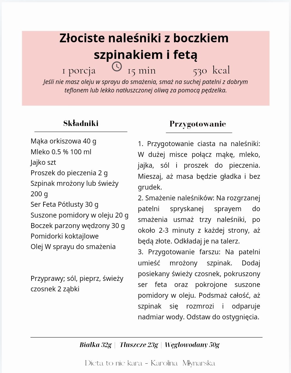 Dieta To Nie Kara –Osiągnij Wymarzoną Sylwetkę Bez Wyrzeczeń i frustracji! + Mini e-book o obliczaniu zapotrzebowania kalorycznego! - obrazek 2