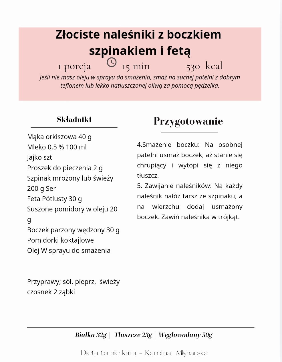 Dieta To Nie Kara –Osiągnij Wymarzoną Sylwetkę Bez Wyrzeczeń i frustracji! + Mini e-book o obliczaniu zapotrzebowania kalorycznego! - obrazek 3